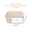 Trousse à maquillage à carreaux avec trousse de toilette pour voyage