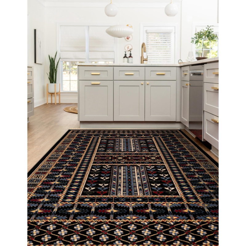 Tapis noir Aucun, Rectangle 2 pi x 3 pi 1 po