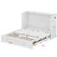Lit armoire pliable compact avec station de charge et tiroirs de rangement