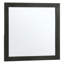 Grille de 38,25 po X P 38,13 po H Miroir rectangulaire transitionnel avec cadre en bois-130489038