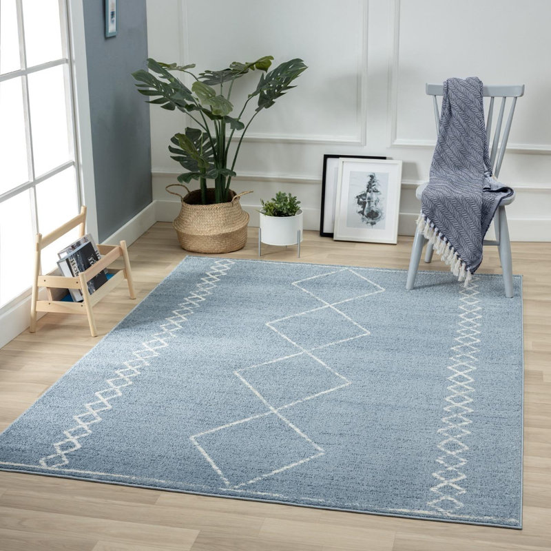 Adileni Geometric Indoor Rug, Rectangle 6' x 9'
