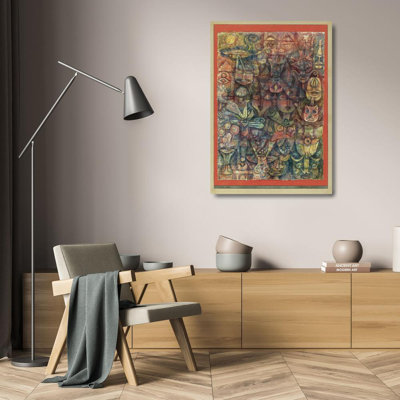 "Strange Garden" par Paul Klee - Art mural sur toile tendue avec châssis