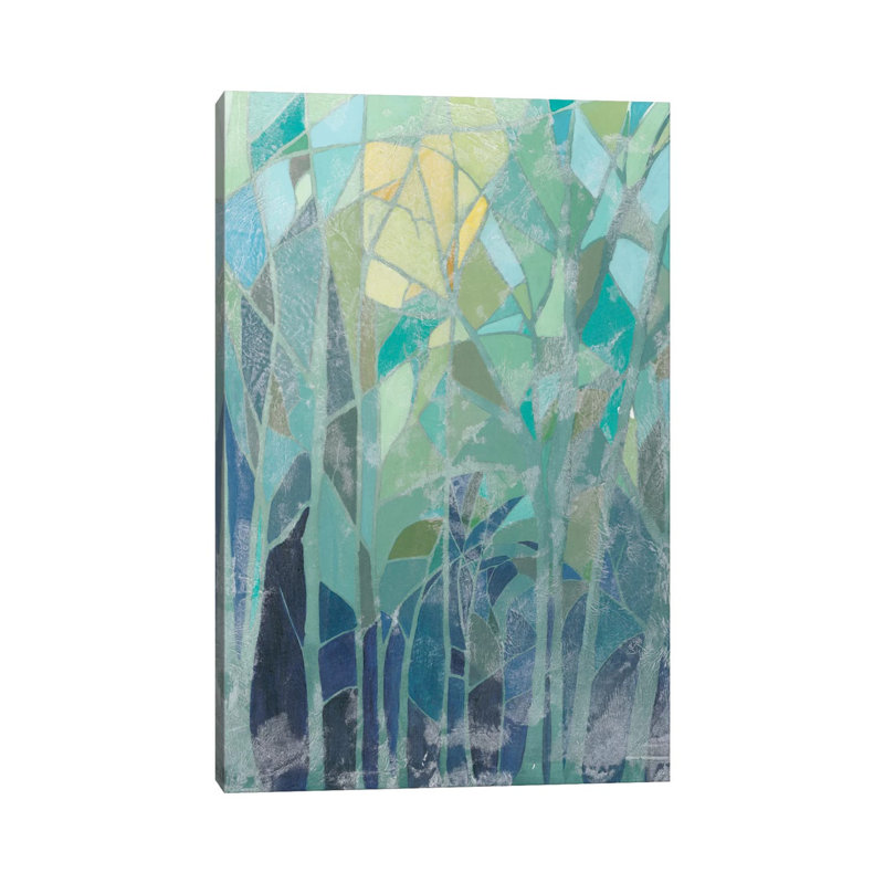 Stained Glass Forest II by Grace Popp - Gallery-Wrapped Canvas Giclée on Canvas, Canvas, 20.32 cm H x 30.48 cm W