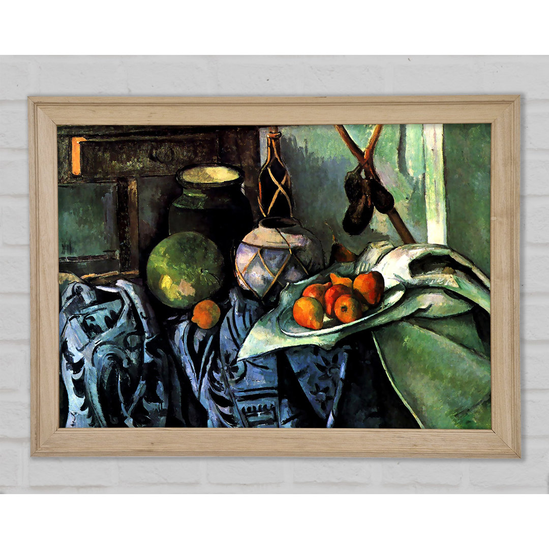 Stillleben mit Aubergine von Cezanne - Einzelne Bilderrahmen Kunstdrucke