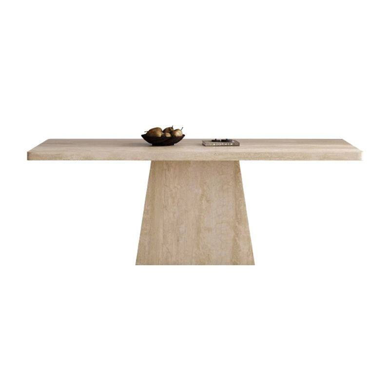 Modern Sintered Stone Dining Table, 29.53" H x 62.99" W x 31.5" D