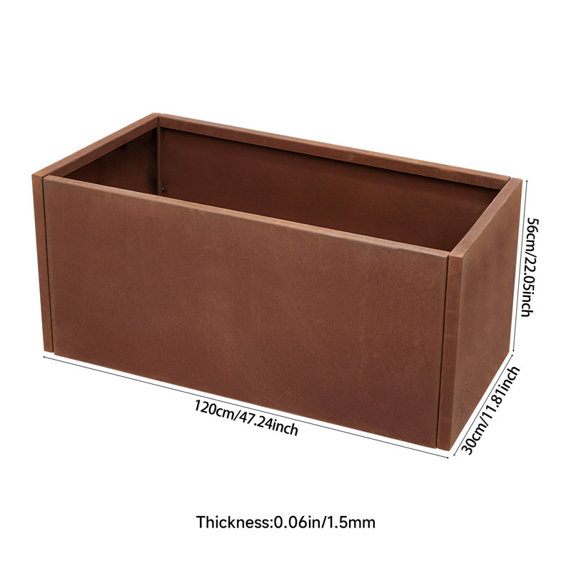 Planter, 56cm H x 120cm W x 30cm D