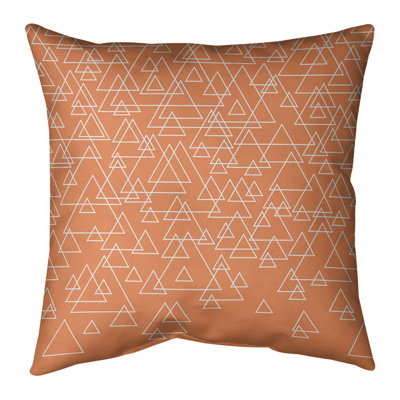 Housse et insert de coussin carré en coton Triangle