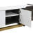 Light Luxury Tv Stand With Metal Legs, 1 Drawer, 2 Cabinets And Adjustable Shelves-26740838