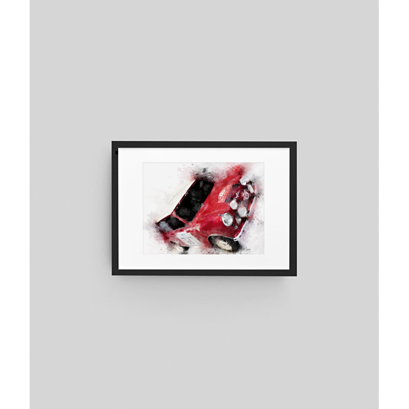 Mini Rally Car - Single Picture Frame Print