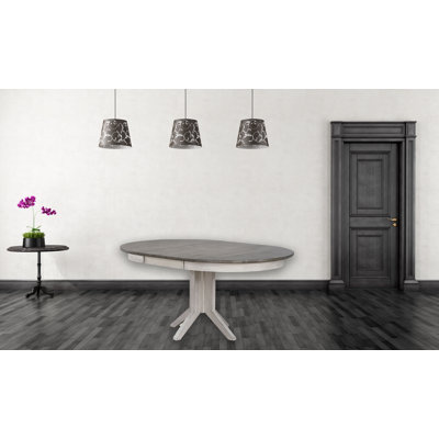 Table de salle à manger extensible en bois d'hévéa