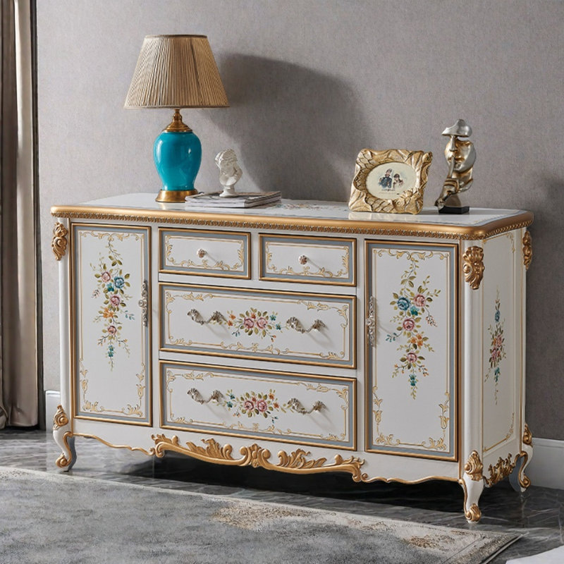 Retro Light Luxury Painted Wooden Sideboards