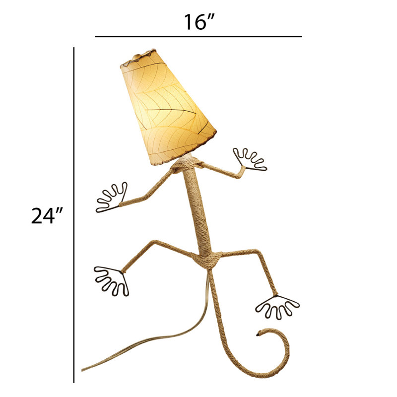 Lampe de lave 16 po salamandre salamandre, Naturel