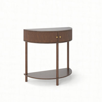Unique Half Moon Design End Table