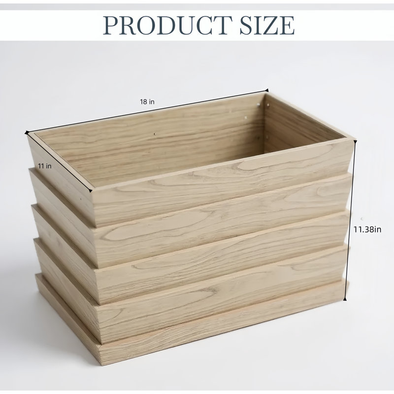 11 In. H Rectangular Aluminium Planter Pot, Ash Brown, 11.38" H x 18" W x 11" D