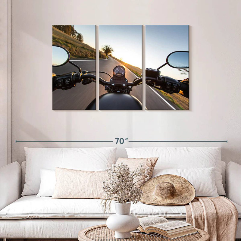 Mehar Motorcycle Ride, 36" H x 57" W