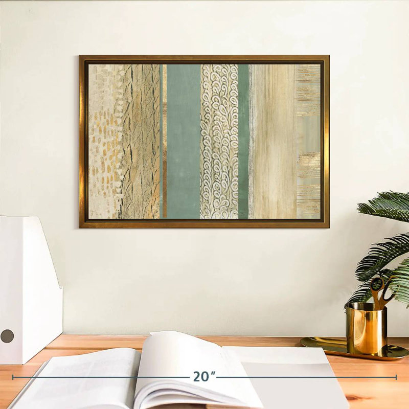 Placidité, Cadre flottant doré, 13 po x 9 po