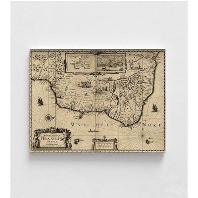 Brésil, carte du Brésil, vieille carte du Brésil, décoration murale de salle de classe portugaise, art de bureau sud-américain, Brésil