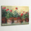 Kathleens Geraniums par Carol Rowan, reproduction d'art sur toile tendue-733235140-733235193-763275419