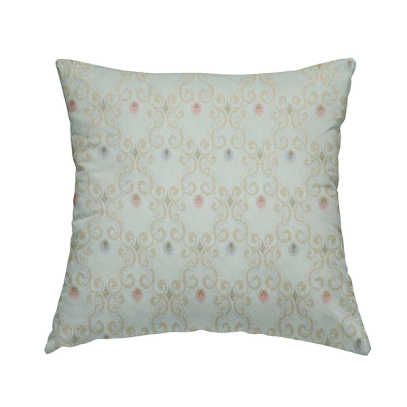 Nil Damask Square Cushion, 43cm H x 43cm W x 5cm D