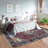GLN Rugs Vintage Collection - Machine Washable Area Rug, Vintage Washable Rug, Non Slip Area Rug, Low Pile Living Room Rug, Bedroom Rug, Bathroom Rug - Easy Clean (Burgundy Rug)-31134454