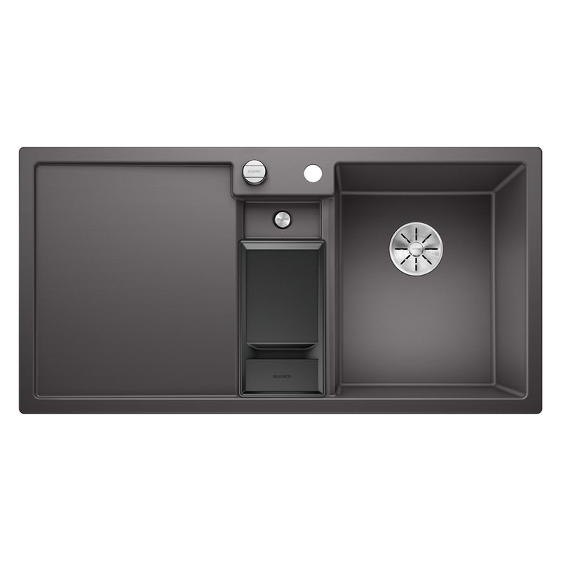 Collectis Double Bowl Inset Kitchen Sink, Rock Grey