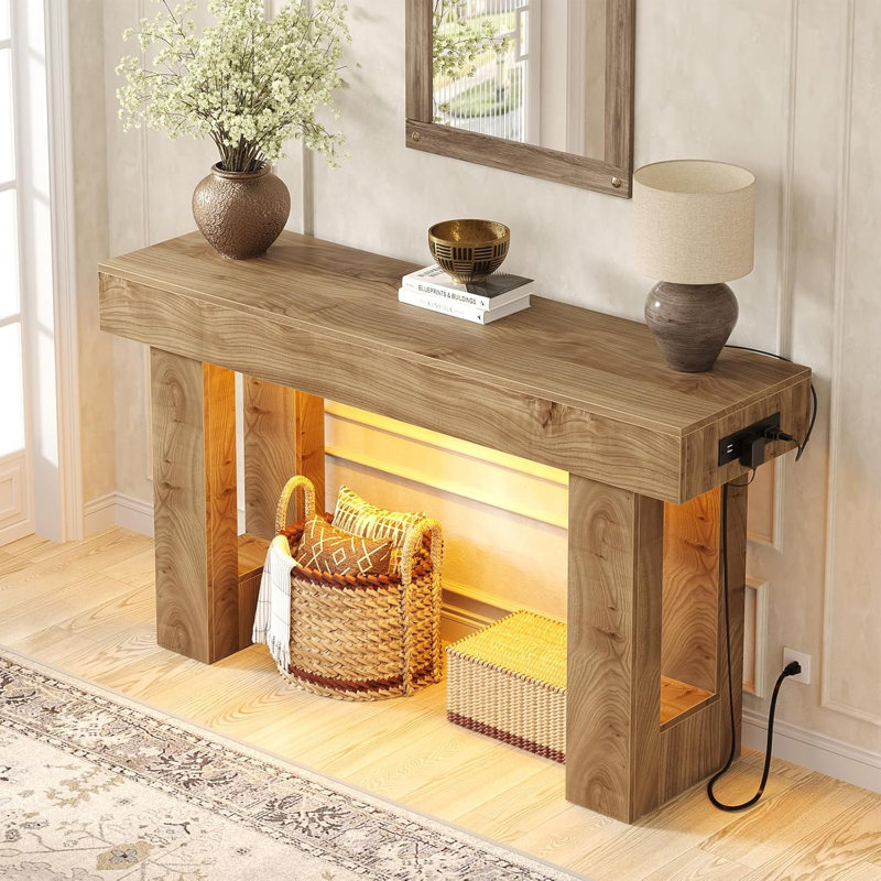 47" Entryway Table with Socket