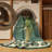 Washable Yucca Plant Southwestern Area Rug-1740273640