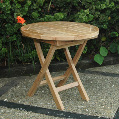 BAHAMA 20" MINI SIDE ROUND FOLDING TABLE