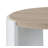 Zoma Oak & White High Gloss Finish Coffee Table