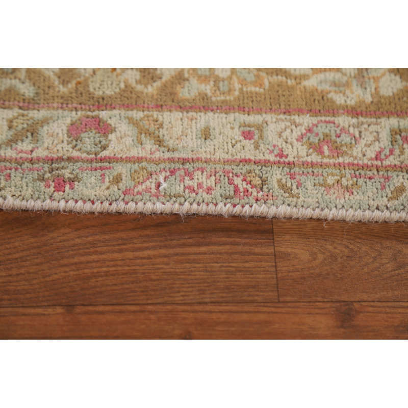 Tapis unique en laine noué à la main de style années 1960 de 7 pi 9 po x 11 pi 9 po Sambor