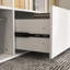 Bureau d'ordinateur en U à hauteur réglable de 72,4 po avec tiroir et armoire Flosi