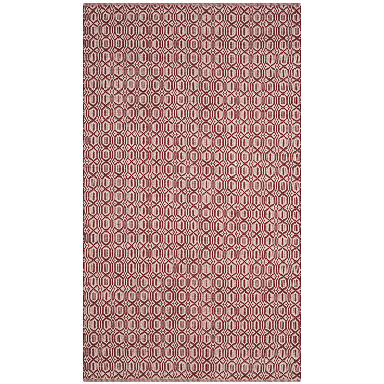 Bester Hand Woven Cotton Geometric Rug