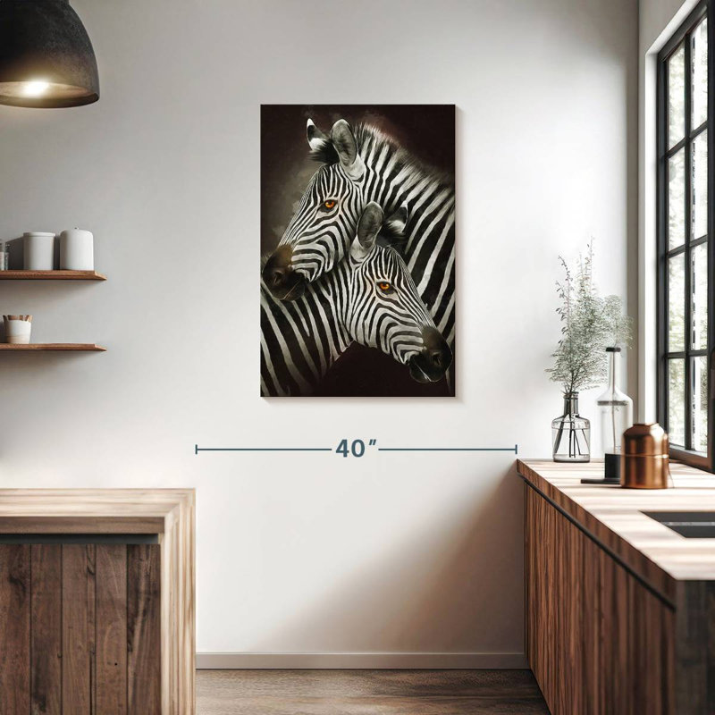 Brampt Zebra Hug, 36" H x 24" W