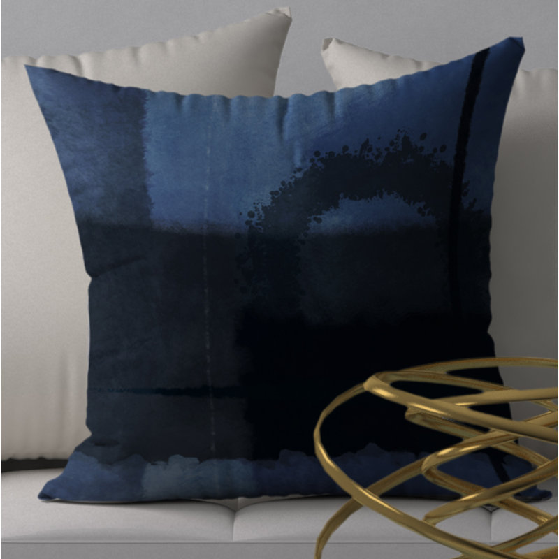 Abstract Throw Pillow, 24" H x 24" W
