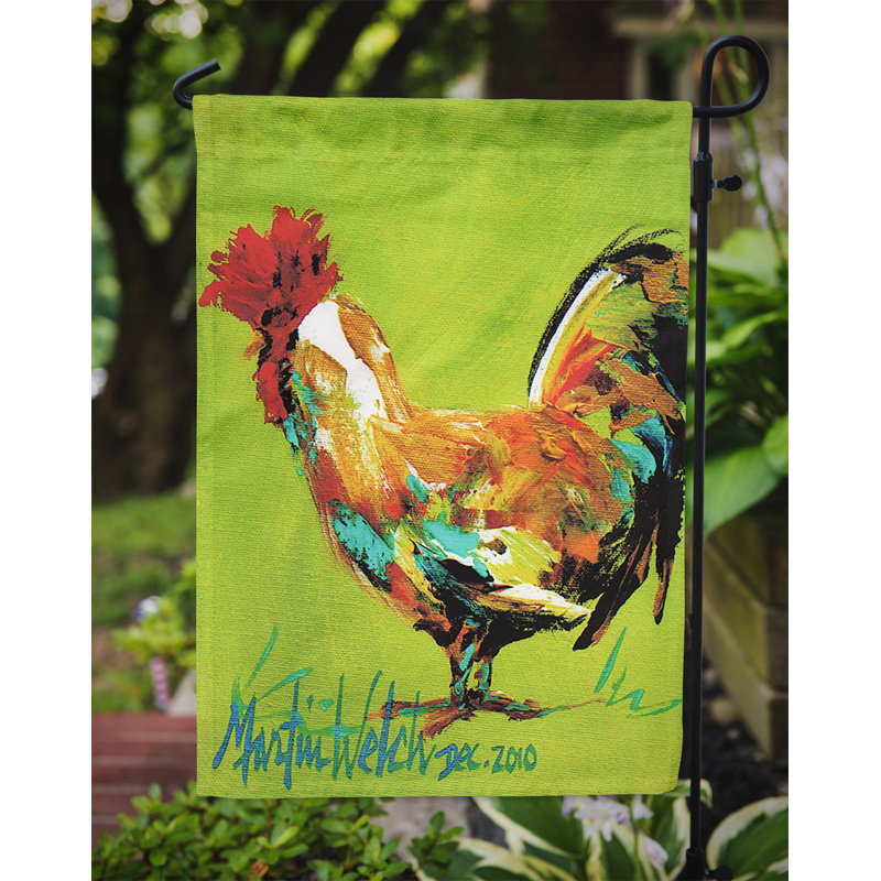 Drapeau de jardin coq et coq Fiddlewood