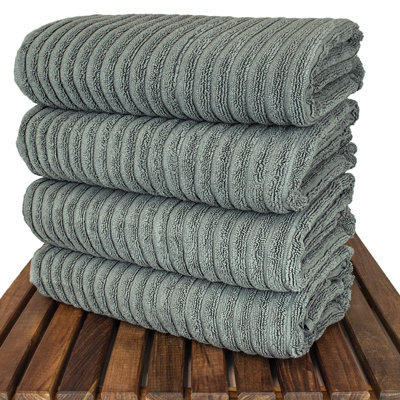 Ensemble de serviettes de bain 100% coton 4 pièces Jaynesha