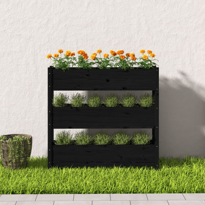 Kwanna Self-Watering Wood Raised Garden Bed