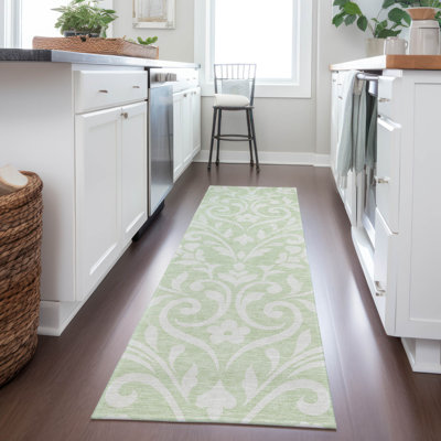 Malek Washable Floral Indoor / Outdoor Rug