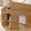 Lit mezzanine simple en bois massif Decimus-818225339