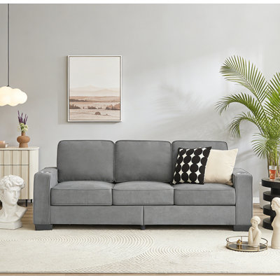 ,Modern Compressed Couch 3-Seater Sofa