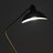 Swoop 69 in. Modern LED Adjustable Floor Lamp with Black Metal Bowl Shade and Gold Accent, Bulb Included