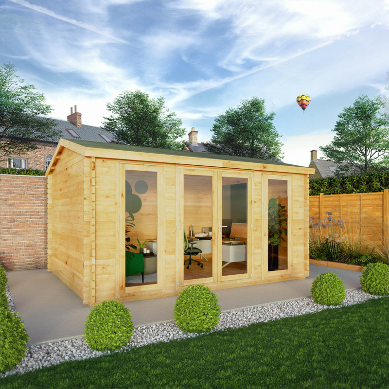 Mercia 15ft x 11ft Home Office Studio Log Cabin (28mm)