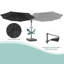 Parasol en porte-à-faux à DEL 11 pi Doraly-833306013
