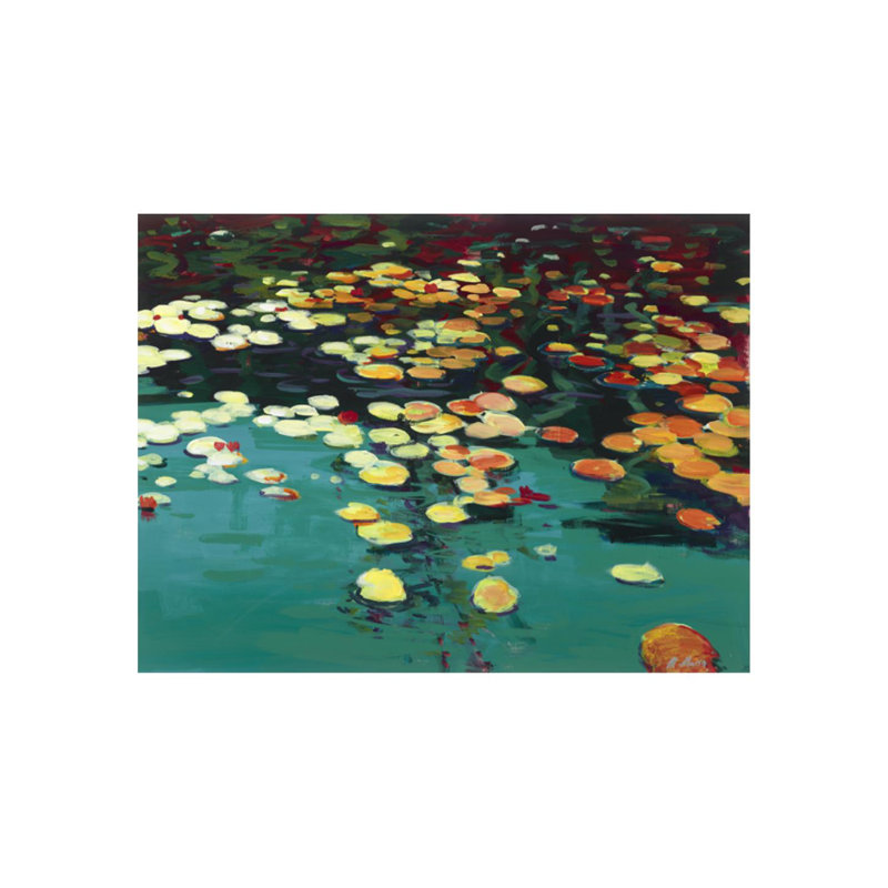 «On the pond» par L. Bodine - impression, Extérieur, H 54 po x l 72 po x P 1,5 po