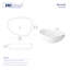 Eridanus 21.6mm L x 16.1mm W Vitreous China Oval Sink