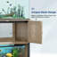 Support pour aquarium 40-50 gallons avec prises de courant, support d'aquarium en métal avec rangement pour accessoires, capacité de 1000 lb
