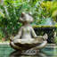 Statue bronze de grenouille de yoga MGO