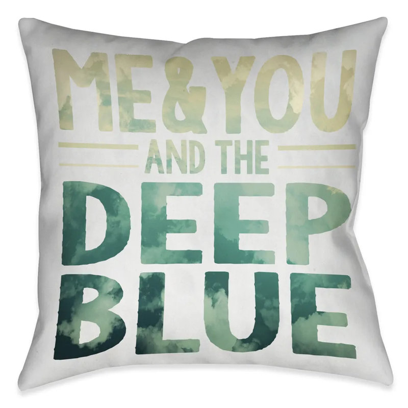 Coussin décoratif bleu foncé