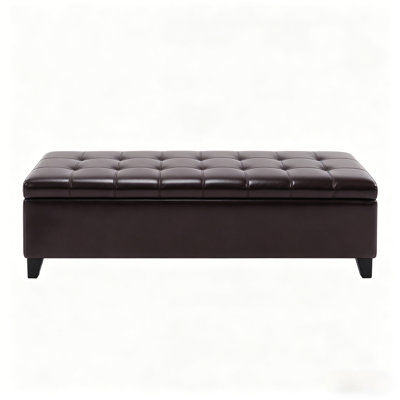 Contemporary Style Bench,Tufted Bench,Ottoman Storage Bench
