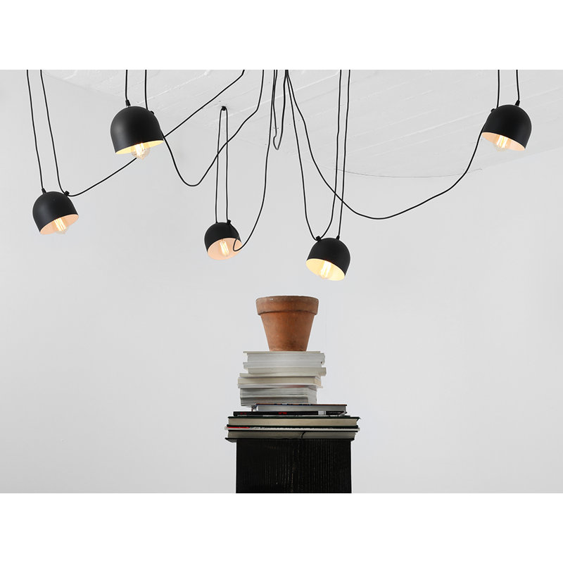 Allan 6 - Light Cluster Pendant, Black
